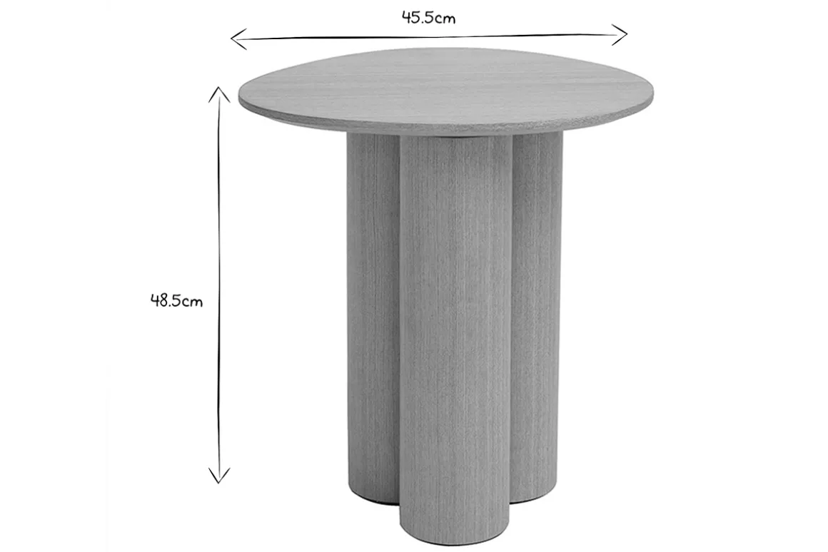 Miliboo Table Basse|Table D'appoint-Table d'appoint bois clair L44 cm HOLLEN
