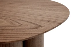 Miliboo Table Basse|Table D'appoint-Table d'appoint design bois foncé noyer L44 cm HOLLEN