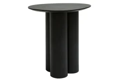 Miliboo Table Basse|Table D'appoint-Table d'appoint design bois noir L44 cm HOLLEN