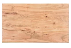 Miliboo Table D'appoint|Table De Chevet-Table d'appoint design rectangulaire en bois massif et métal noir L45 cm BREAK