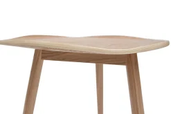 Miliboo Table Basse|Table D'appoint-Table d'appoint forme de feuille bois clair L60 cm PHYLL