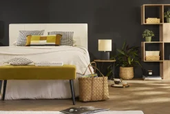 Miliboo Table Basse|Table D'appoint-Table d'appoint ronde bois clair chêne et métal noir D42 cm LACE