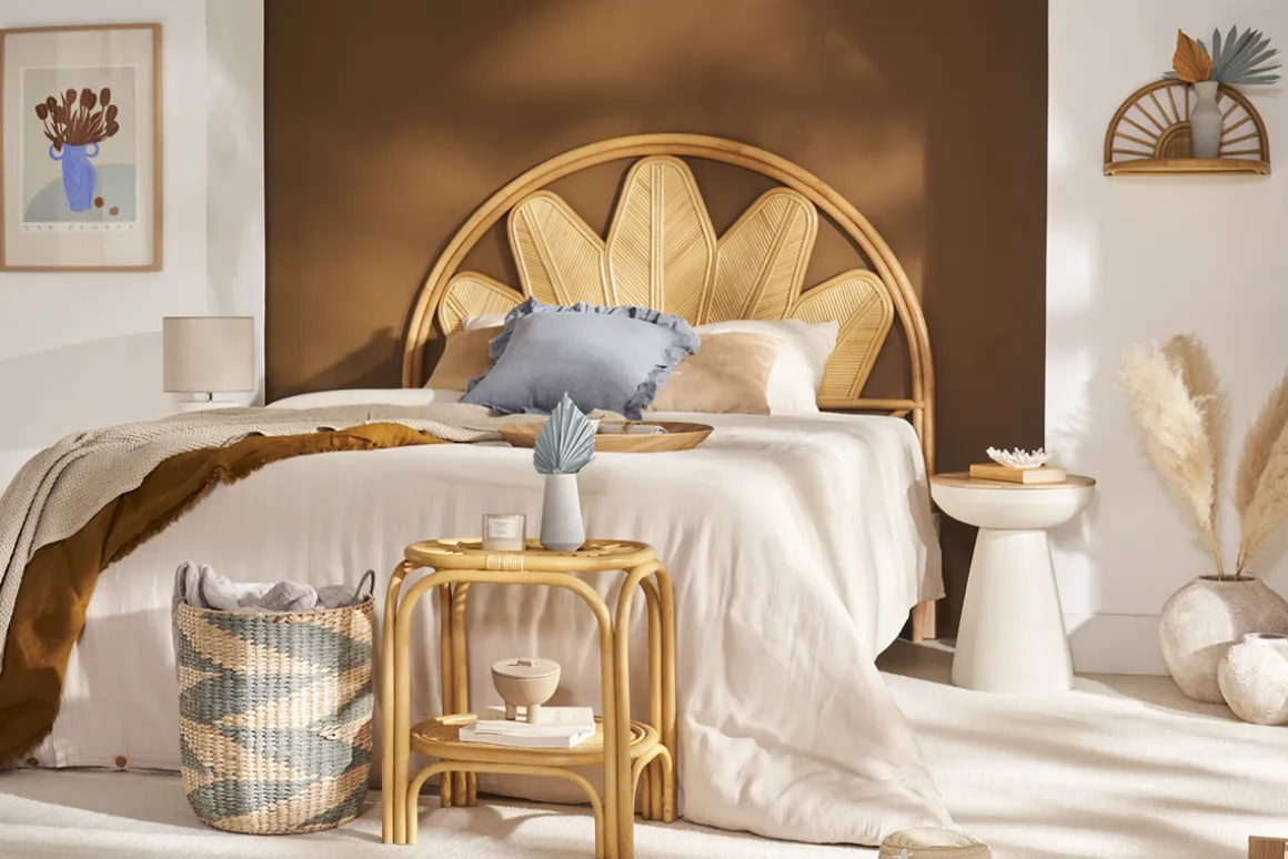 Miliboo Table D'appoint-Table d'appoint ronde design avec rangement en métal grège et bois manguier massif H52 cm TAM