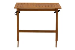 Miliboo Table De Jardin-Table de balcon pliante en bois massif L80 cm CARMEN