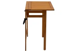 Miliboo Table De Jardin-Table de balcon pliante en bois massif L80 cm CARMEN