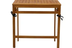 Miliboo Table De Jardin-Table de balcon pliante en bois massif L80 cm CARMEN