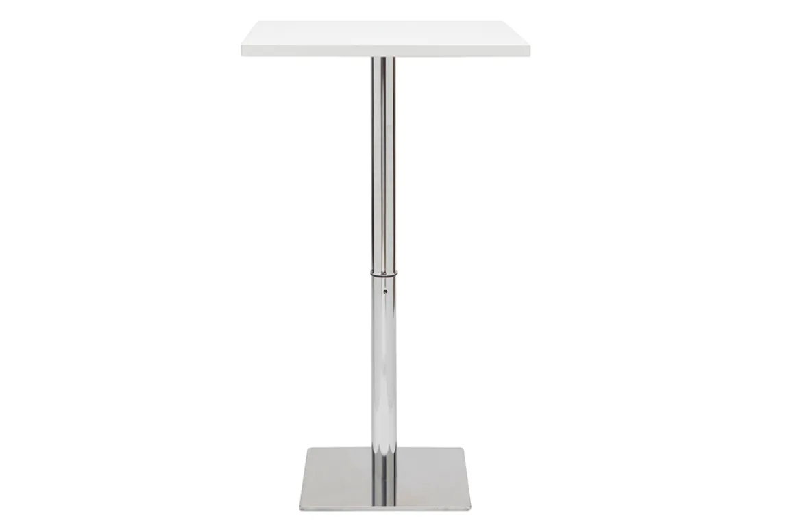 Miliboo Table De Bar / Bar-Table de bar design carrée blanche L60 cm JACK