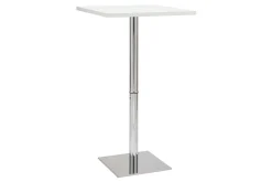 Miliboo Table De Bar / Bar-Table de bar design carrée blanche L60 cm JACK