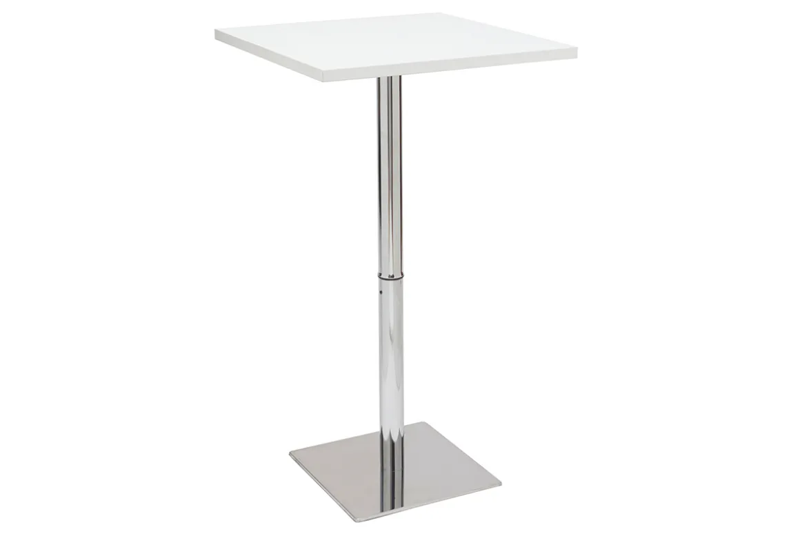 Miliboo Table De Bar / Bar-Table de bar design carrée blanche L60 cm JACK
