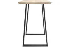 Miliboo Table De Bar / Bar-Table de bar en bois manguier massif et métal noir L120 cm VIJAY
