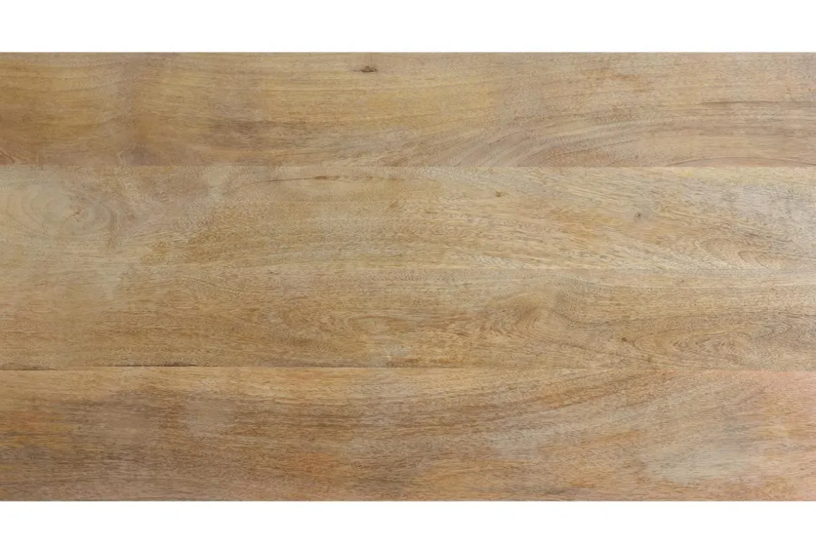 Miliboo Table De Bar / Bar-Table de bar en bois manguier massif et métal doré L130 cm MARGHA