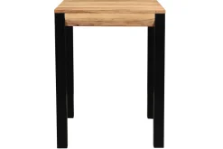 Miliboo Table De Bar / Bar-Table de bar extensible en bois massif et métal L80-135 cm TRAP