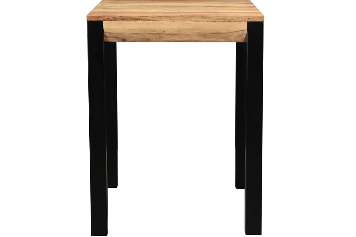 Miliboo Table De Bar / Bar-Table de bar extensible en bois massif et métal L80-135 cm TRAP