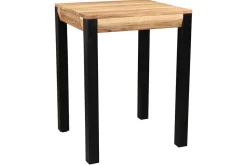 Miliboo Table De Bar / Bar-Table de bar extensible en bois massif et métal L80-135 cm TRAP