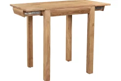 Miliboo Table De Bar / Bar-Table de bar haute extensible carrée en bois massif L80-135 cm BALTO