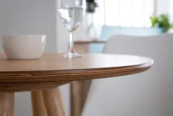 Miliboo Table De Bar / Bar-Table de bar ronde scandinave bois L60 cm NORDECO