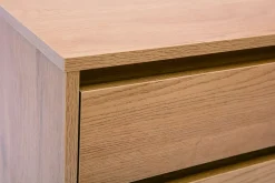 Miliboo Table De Chevet-Table de chevet avec rangements 2 tiroirs finition bois clair chêne L50 cm ARAGON