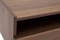 Miliboo Table De Chevet-Table de chevet avec rangements finition bois foncé noyer L50 cm SANAA