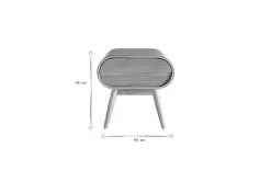 Miliboo Table De Chevet-Table de chevet avec tiroir vintage bois clair L45 cm (lot de 2) BJORG