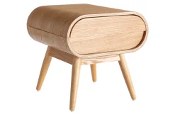 Miliboo Table De Chevet-Table de chevet avec tiroir vintage bois clair L45 cm (lot de 2) BJORG