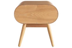 Miliboo Table De Chevet-Table de chevet avec tiroir vintage bois clair L45 cm (lot de 2) BJORG