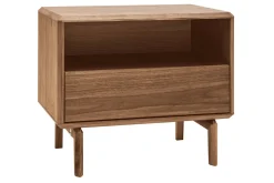 Miliboo Table De Chevet-Table de chevet bois foncé noyer L60 cm SUVA