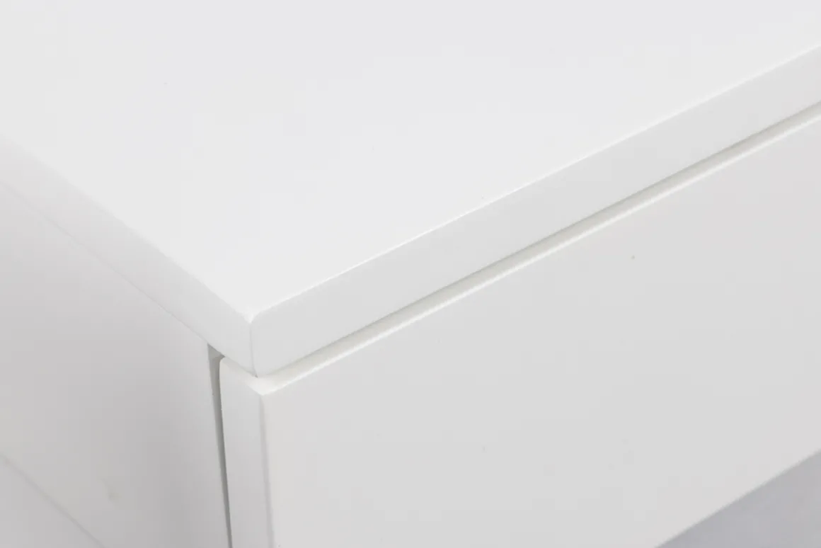 Miliboo Table De Chevet-Table de chevet murale blanche avec tiroir L40 cm NASTY