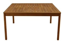 Miliboo Table De Jardin-Table de jardin carrée en bois massif L147 cm AKIS