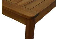 Miliboo Table De Jardin-Table de jardin carrée en bois massif L147 cm AKIS