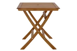 Miliboo Table De Jardin-Table de jardin carrée pliante en bois massif L70 cm FUEGO