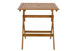 Miliboo Table De Jardin-Table de jardin carrée pliante en bois massif L70 cm FUEGO