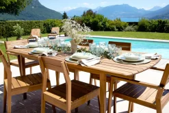 Miliboo Table De Jardin-Table de jardin extensible rectangulaire en bois massif L160-210 cm CANOPEE