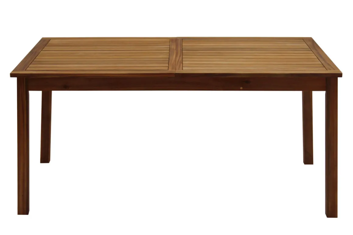 Miliboo Table De Jardin-Table de jardin extensible rallonges intégrées en bois massif L160-210 cm MAYEL