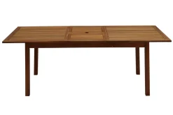 Miliboo Table De Jardin-Table de jardin extensible rallonges intégrées en bois massif L160-210 cm MAYEL