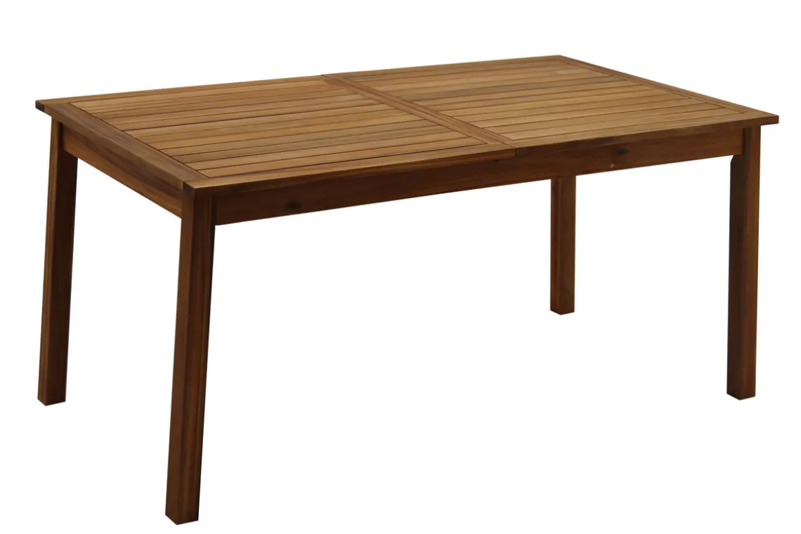Miliboo Table De Jardin-Table de jardin extensible rallonges intégrées en bois massif L160-210 cm MAYEL