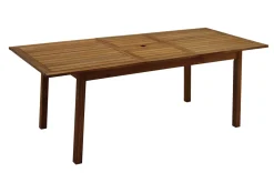 Miliboo Table De Jardin-Table de jardin extensible rallonges intégrées en bois massif L160-210 cm MAYEL