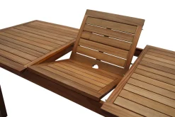 Miliboo Table De Jardin-Table de jardin extensible rallonges intégrées en bois massif L160-210 cm MAYEL