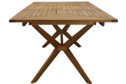Miliboo Table De Jardin-Table de jardin extensible rallonges intégrées en bois massif L180-240 cm SANTO
