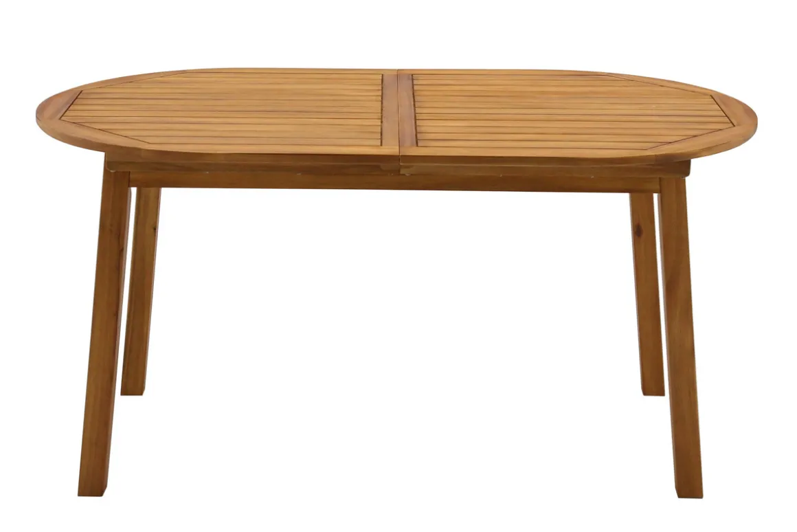 Miliboo Table De Jardin-Table de jardin extensible rallonges intégrées en bois massif L160-210 cm MAYEL