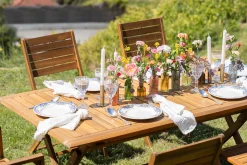 Miliboo Table De Jardin-Table de jardin pliante rectangulaire en bois massif L170 cm SANTIAGO