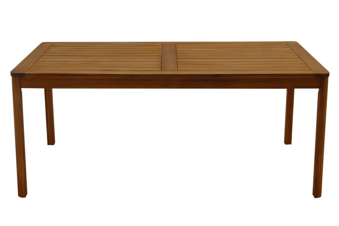 Miliboo Table De Jardin-Table de jardin rectangulaire en bois massif L180 cm AKIS