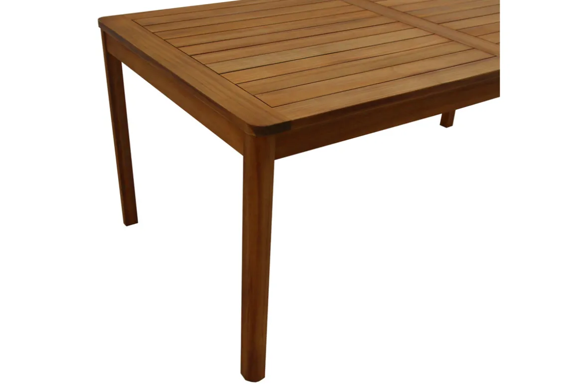 Miliboo Table De Jardin-Table de jardin rectangulaire en bois massif L180 cm AKIS