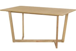 Miliboo Table À Manger Fixe-Table design rectangulaire en bois clair L150 cm KOUK