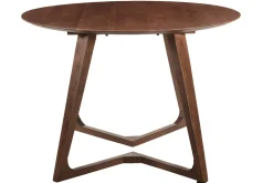 Miliboo Table À Manger Fixe-Table design ronde en bois massif L115 cm BANDOL