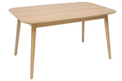 Miliboo Table Extensible-Table extensible rallonges intégrées rectangulaire en bois clair chêne L140-170 cm ANK