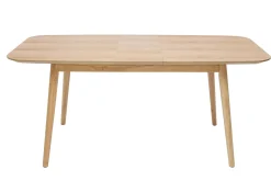 Miliboo Table Extensible-Table extensible rallonges intégrées rectangulaire en bois clair chêne L140-170 cm ANK