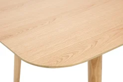 Miliboo Table Extensible-Table extensible rallonges intégrées rectangulaire en bois clair chêne L140-170 cm ANK