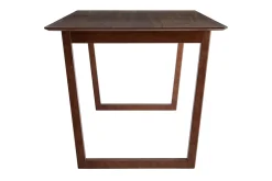 Miliboo Table Extensible-Table extensible rallonges intégrées rectangulaire en bois foncé noyer L160-240 cm LAHO