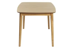 Miliboo Table Extensible-Table extensible rallonges intégrées rectangulaire en bois clair chêne L180-220 cm EGO