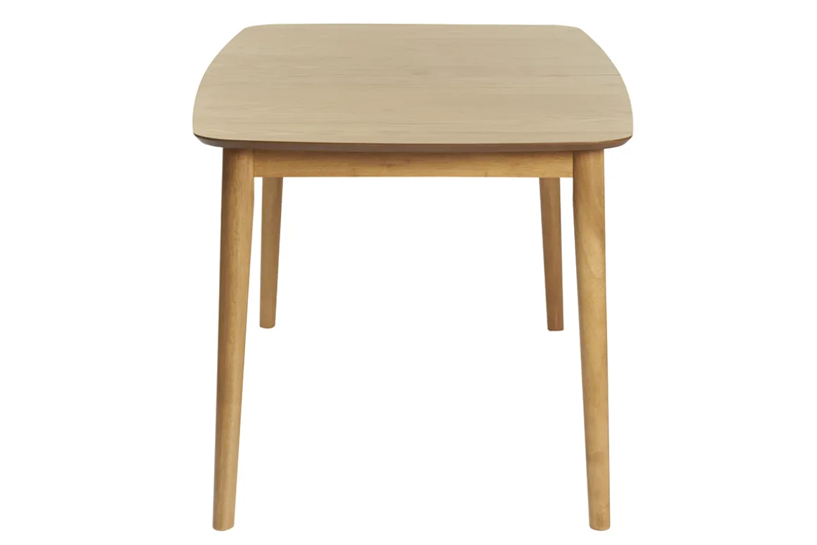 Miliboo Table Extensible-Table extensible rallonges intégrées rectangulaire en bois clair chêne L180-220 cm EGO